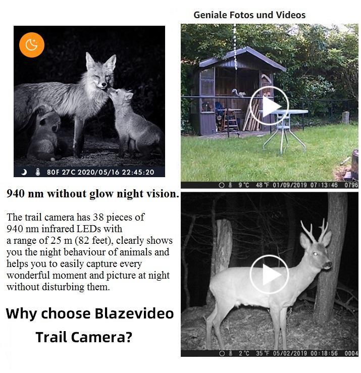 Bundle: 2x Advanced Trail Cam + 2x 32Gb SD card + 2x Mounting bracket + SD Card reader