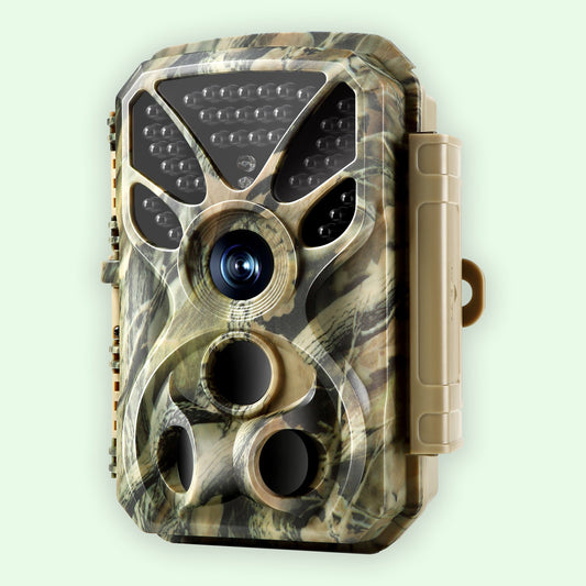 32MP photo 4K 2160P Full HD video Trail camera with audio and motion detector Night vision max. distance up to 100ft, 0.1s trigger speed, Waterproof IP66 | T326 Green