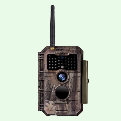 Wireless Bluetooth WiFi Game Trail Deer Camera 32MP 1296P Night Vision No Glow Motion Activated for Wildlife Hunting, Home Security | W600 Red