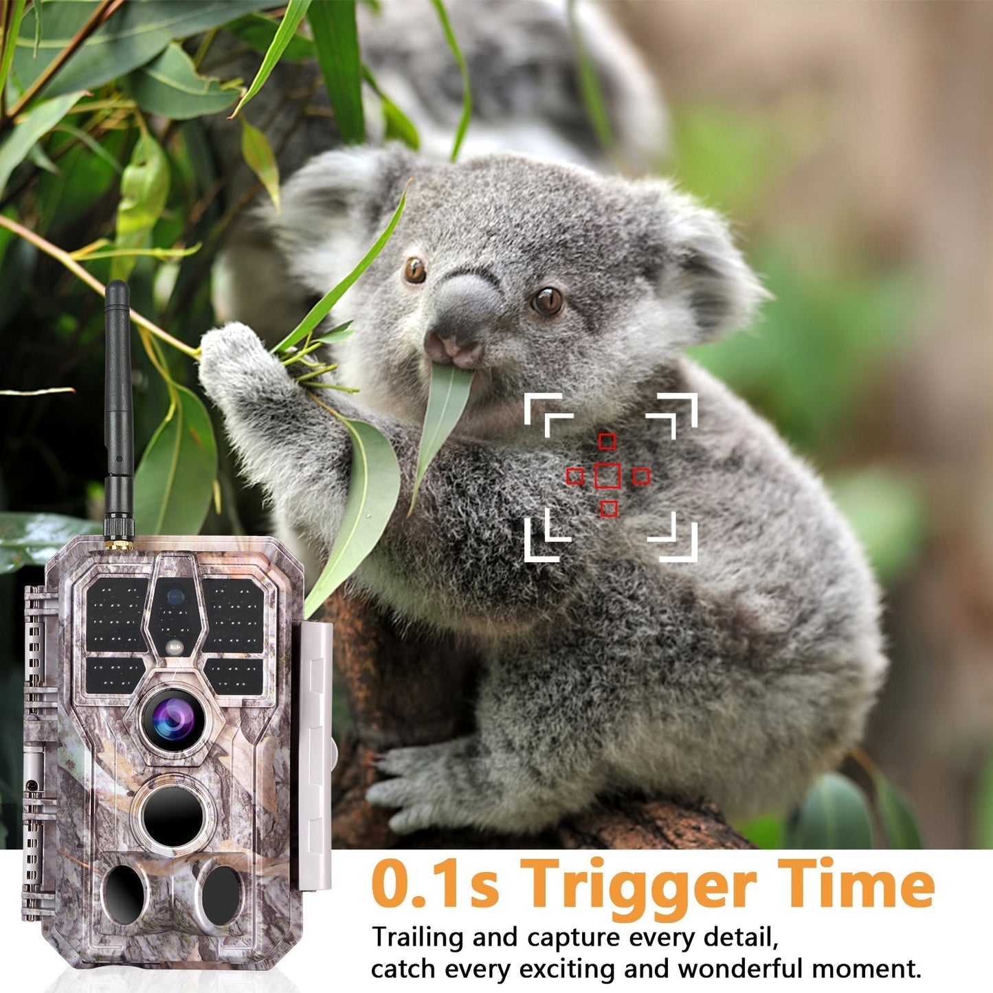 Bundle Wireless Bluetooth WildlifeTrail Camera with Night Vision Motion Activated 32MP 1296P Waterproof Stealth Camouflage for Hunting, Home Security | A280W