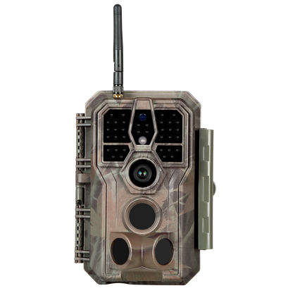 Wireless Bluetooth WildlifeTrail Camera with Night Vision Motion Activated 32MP 1296P Waterproof Stealth Camouflage for Hunting, Home Security | A280W Brown