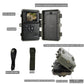 Wildlife Trail Camera with Night Vision 0.1S Trigger Motion Activated 32MP 1296P IP66 Waterproof for Hunting & home security | A323