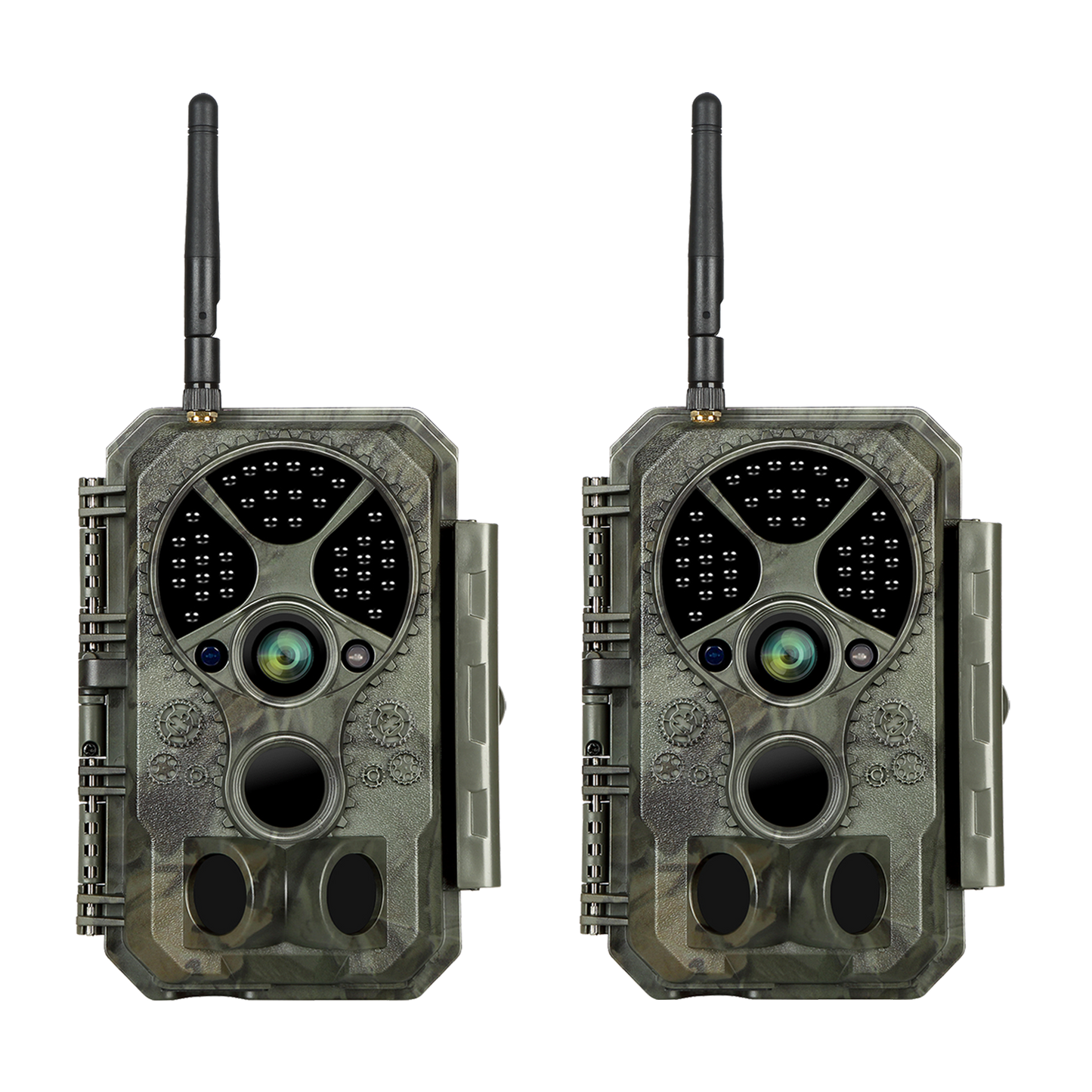 Wireless Bluetooth WIFI Game & Trail Camera 32MP Picture 1296P Video Black Flash Wildlife Cam Night Vision Motion Activated Waterproof | A350W Green