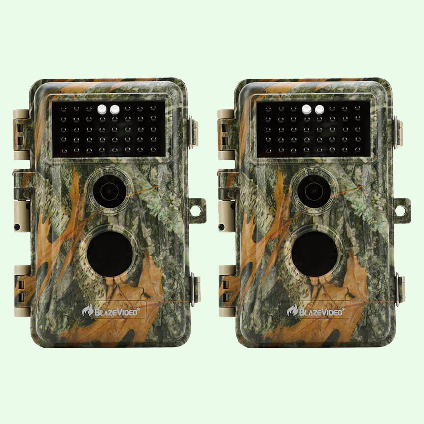 Wildlife Trail Camera with 32MP 1296P No Glow Night Vision Motion Activated 0.3S Trigger Speed IP66 Waterproof for Hunting & Wildlife Observing | A252