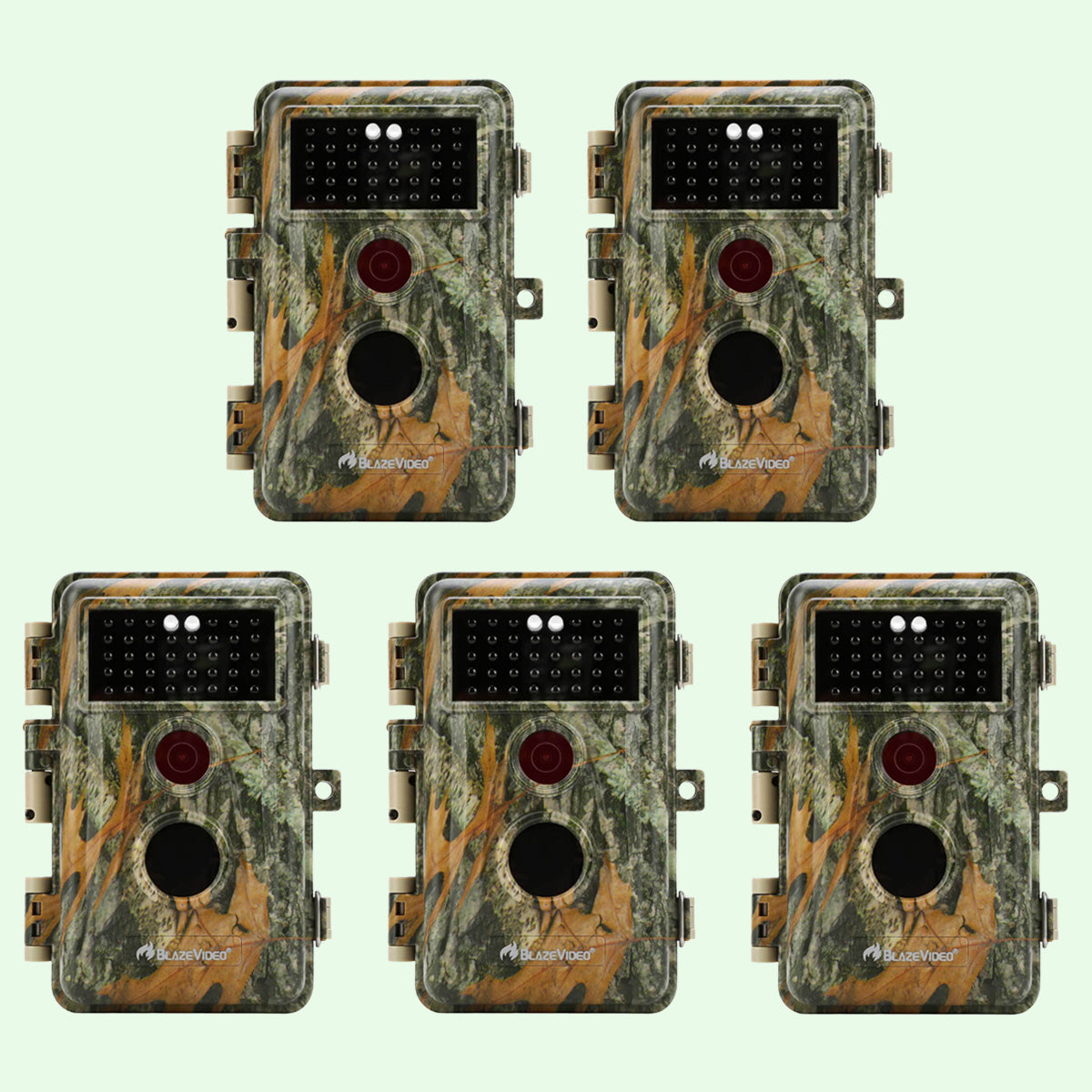 Wildlife Trail Camera with 32MP 1296P No Glow Night Vision Motion Activated 0.3S Trigger Speed IP66 Waterproof for Hunting & Wildlife Observing | A252