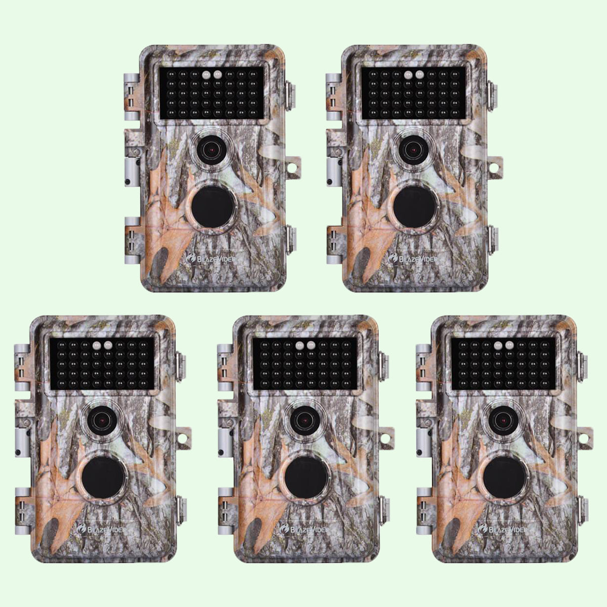 Wildlife Trail Camera with No Glow Night Vision 0.3S Trigger Motion Activated 32MP 1296P IP66 Waterproof for Hunting & home security | A252