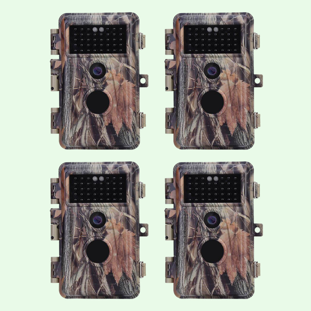 Wildlife Trail Camera with No Glow Night Vision 0.3S Trigger Motion Activated 32MP 1296P IP66 Waterproof for Hunting & Wildlife Observing | A252