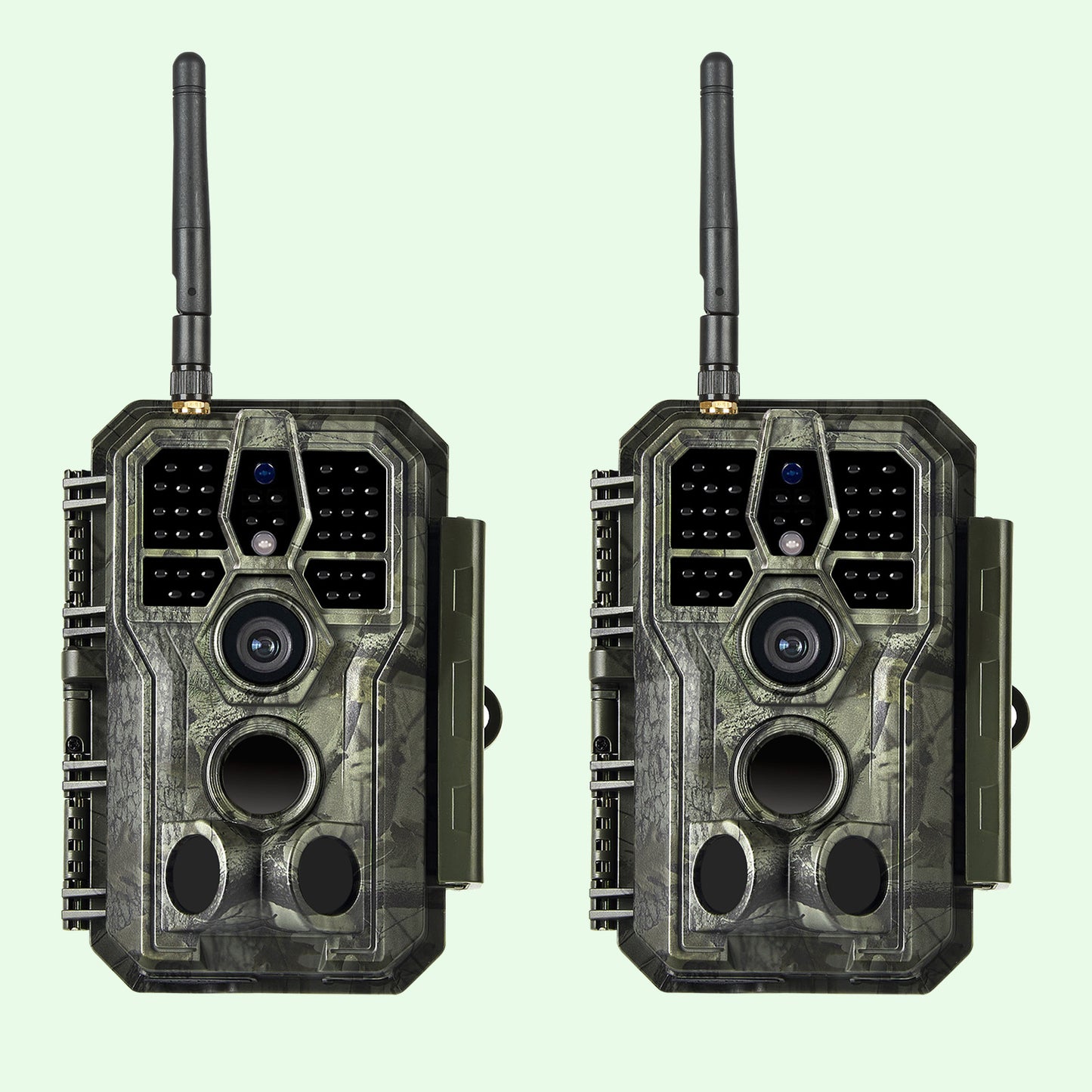 Wireless Bluetooth WiFi Wildlife Trail Camera Night Vision Motion Activated 32MP 1296P Waterproof for Hunting, Home Security | A280W Green