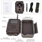 Wireless Bluetooth WIFI Game & Trail Camera Security Camera 32MP Picture 1296P Video Black Flash Wildlife Cam Night Vision Motion Activated Waterproof | A350W Red