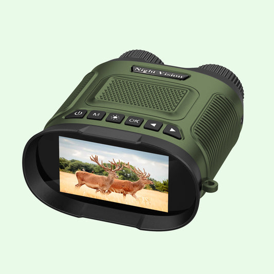 Digital Night Vision Binocular 40MP image 2.5K video with 3" IPS screen Starlight Distance to 300M for Hunting Fishing Camping Climbing at Night | DT29 Green