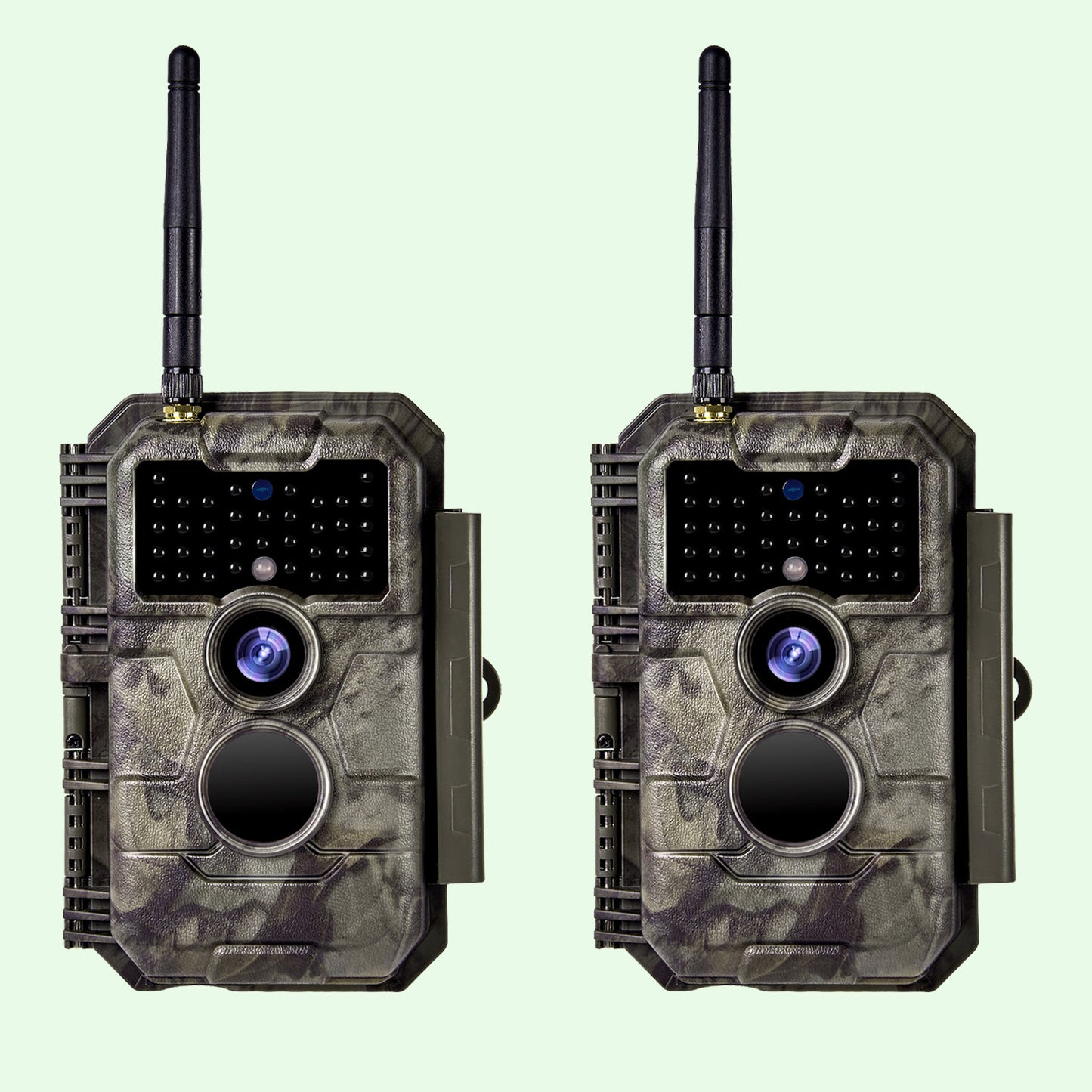 Wireless Bluetooth WiFi Game Trail Deer Camera 32MP 1296P Night Vision No Glow Motion Activated Stealth Camouflage for Wildlife Hunting, Home Security | W600 Brown