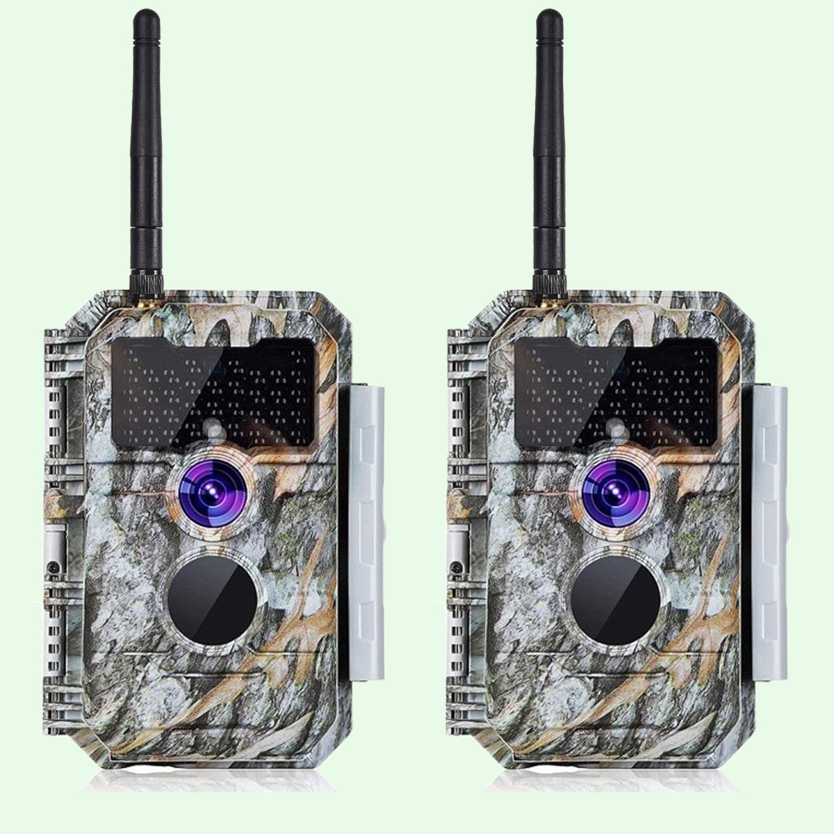 Wireless WiFi Wildlife Trail Camera with Night Vision Motion Activated 32MP 1296P Waterproof Stealth Camouflage for Hunting, Home Security | W600